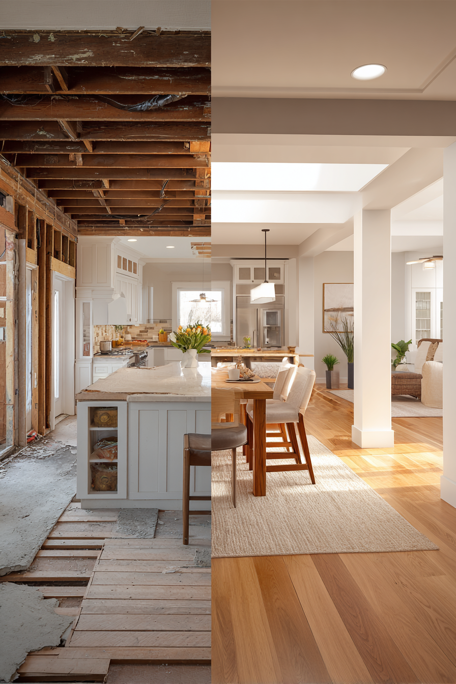 Rénovation maison avant après transformation