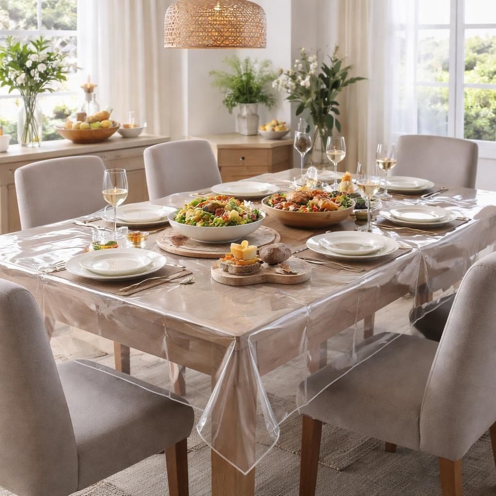 découvrez les avantages d'une nappe transparente épaisse pour protéger efficacement votre table tout en conservant son esthétique et sa durabilité.